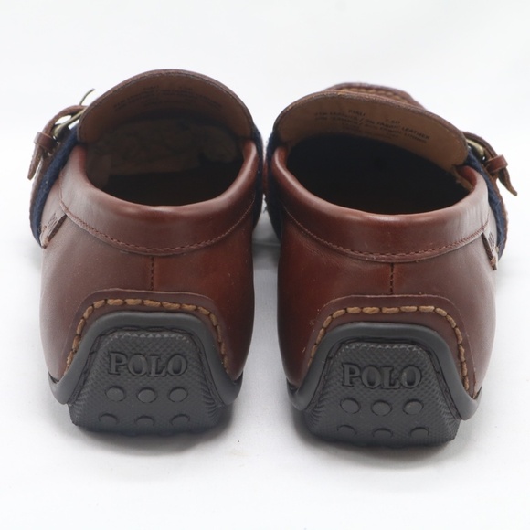 Polo Ralph Lauren Men's Riali Drivers Leather Loafer Shoes - Picture 6 of 10